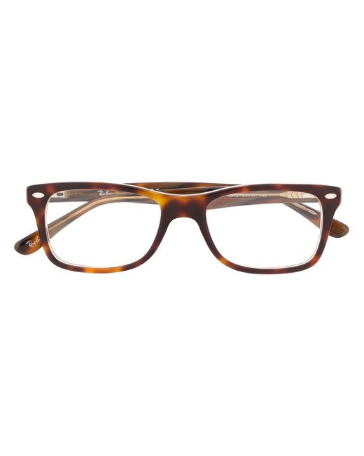 Ray-Ban tortoiseshell square frame glasses