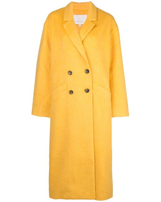 Cinq a Sept oversized long coat Yellow