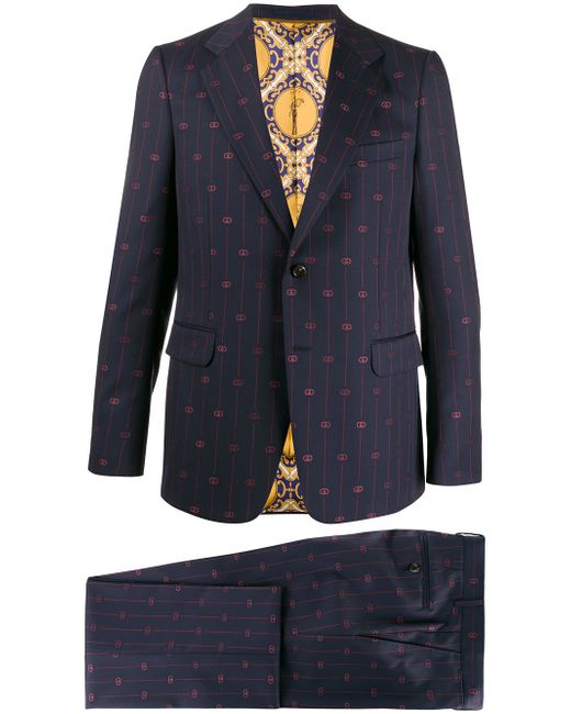 Gucci Interlocking G stripe suit