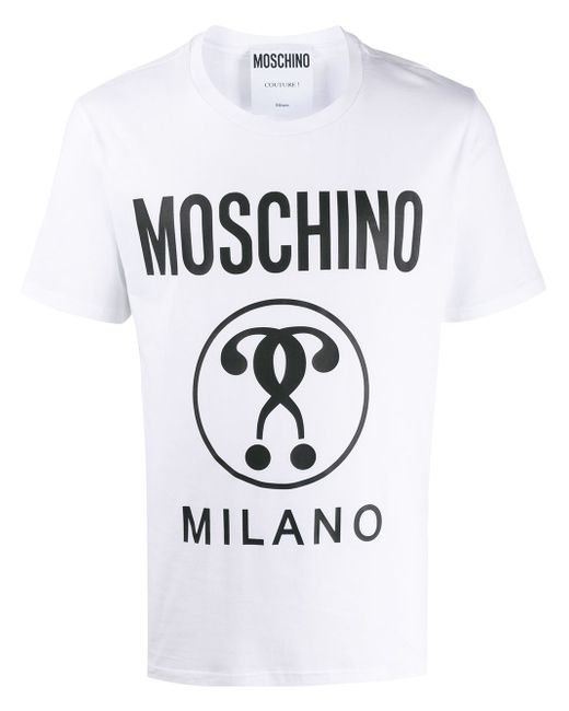 Moschino question large logo T-shirt