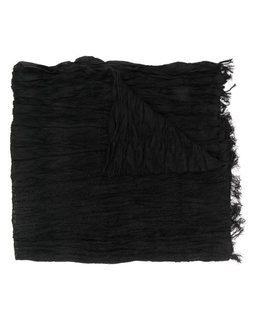 Issey Miyake creased short scarf Black