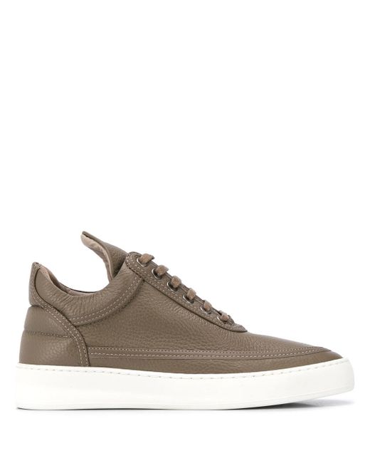 Filling Pieces lace-up low tops Brown