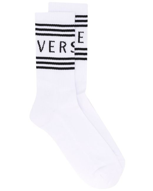 Versace logo detail socks
