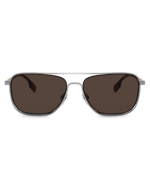 Burberry top-bar aviator sunglasses