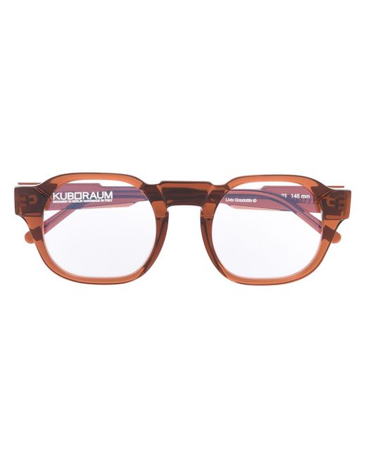 Kuboraum round frame optical glasses