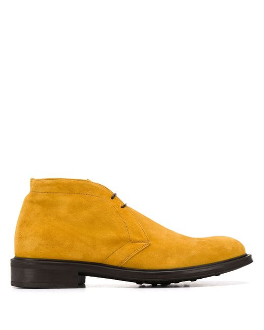 Scarosso Stevean desert boots Yellow