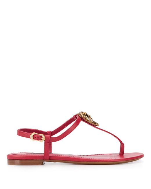 Dolce & Gabbana Devotion flat sandals