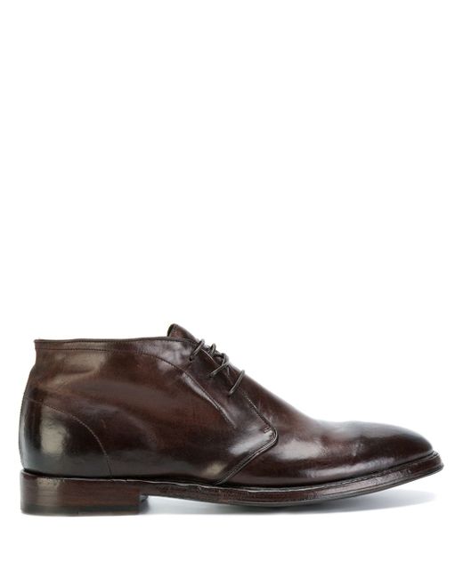 Alberto Fasciani polished lace-up shoes Brown
