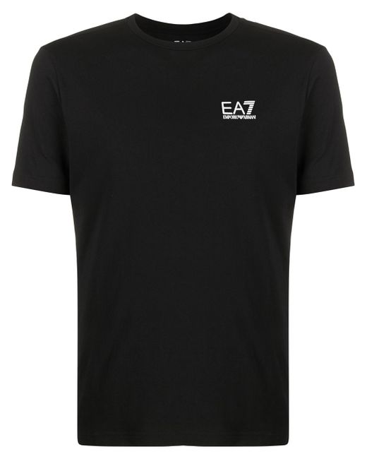 Ea7 logo print crewneck T-shirt