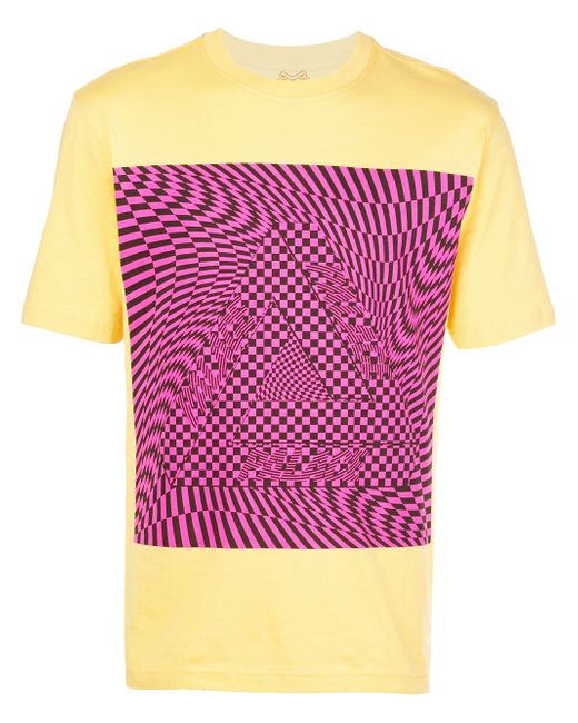 Palace graphic print T-shirt Yellow