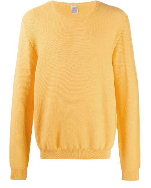 Eleventy crew-neck sweatshirt Yellow