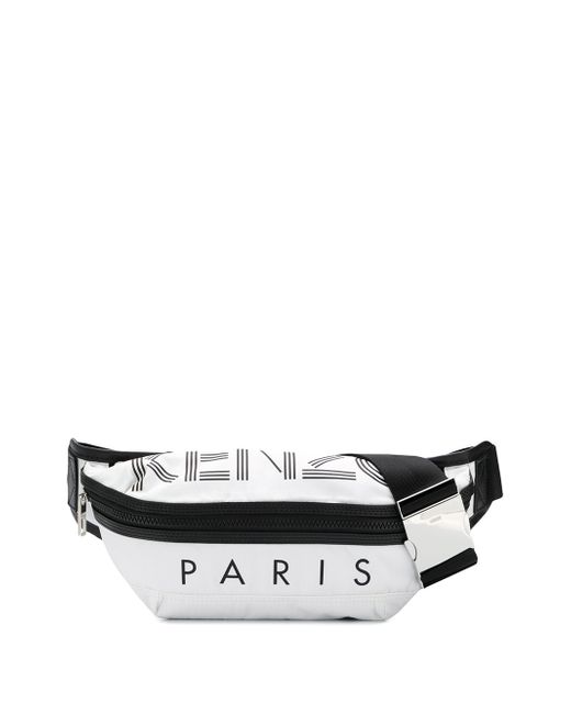 Kenzo logo print belt bag White