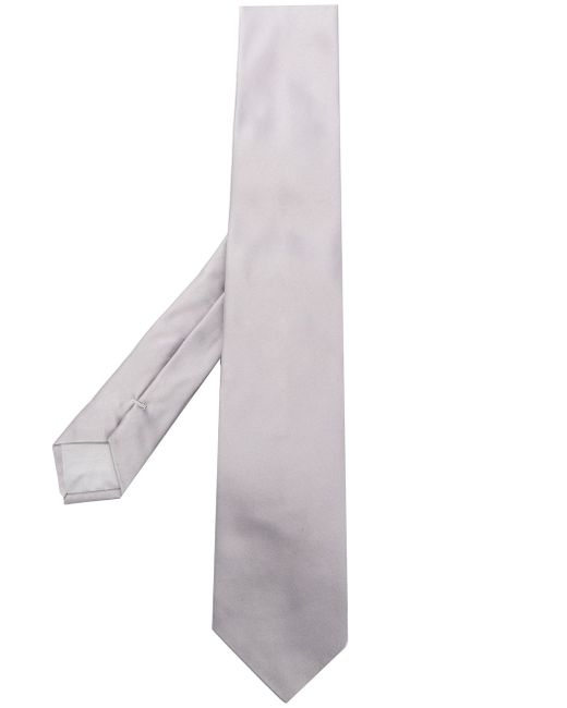 Giorgio Armani pointed-tip tie Grey