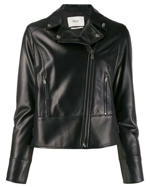 Bally fitted biker jacket