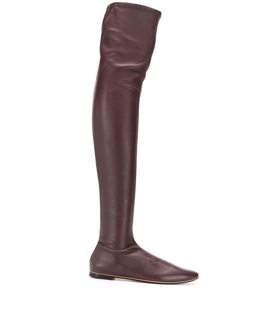 Bottega Veneta thigh-high flat boots