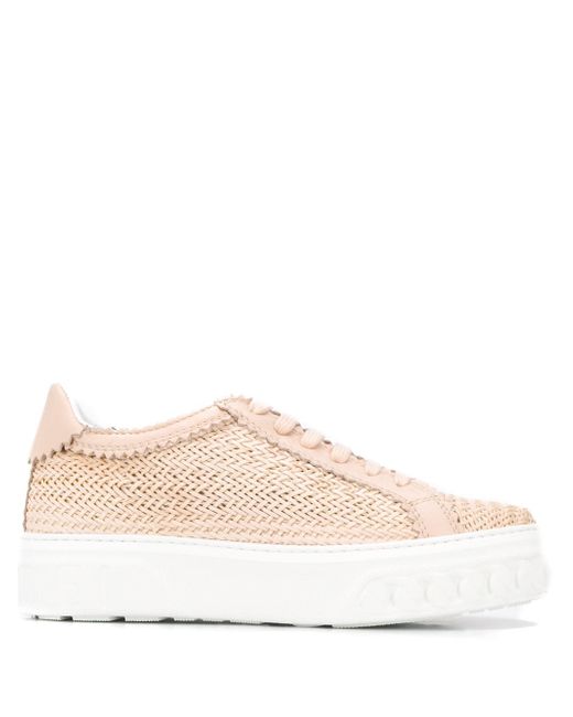 Casadei woven low-top trainers