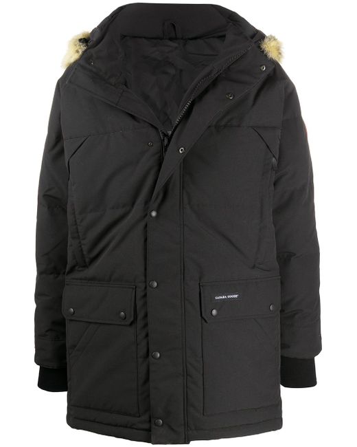 Canada Goose fur-trimmed quilted-down coat