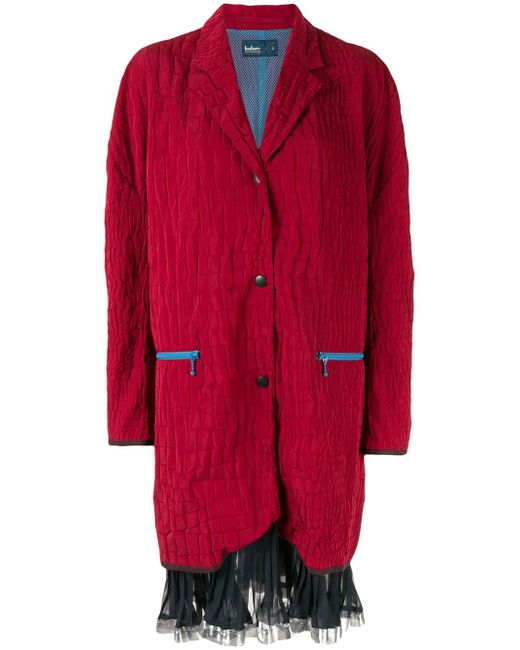Kolor textured over-sized coat
