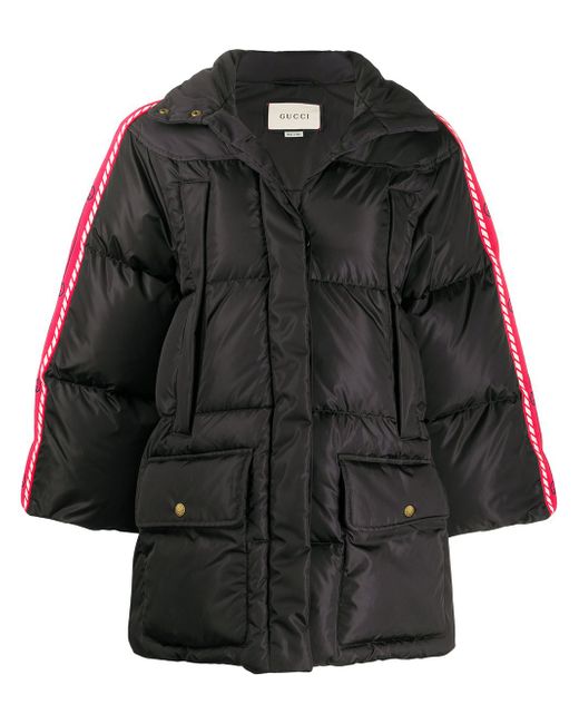 Gucci front slit puffer jacket Black
