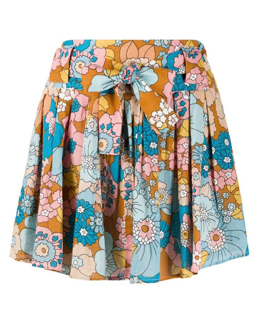 Dodo Bar Or flared floral-print skirt NEUTRALS