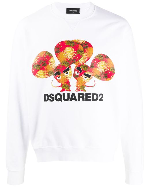 Dsquared2 logo print sweater