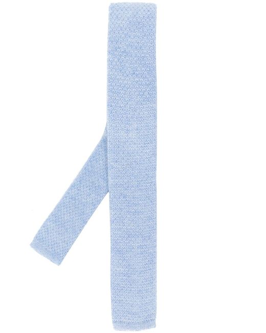 N.Peal plain knitted tie