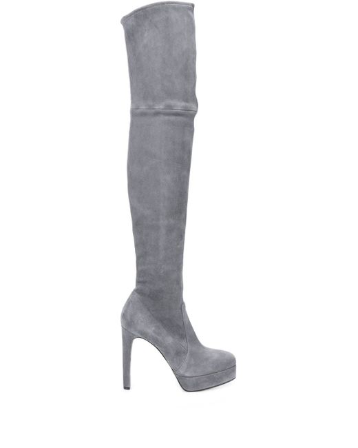 Casadei over the knee boots Grey