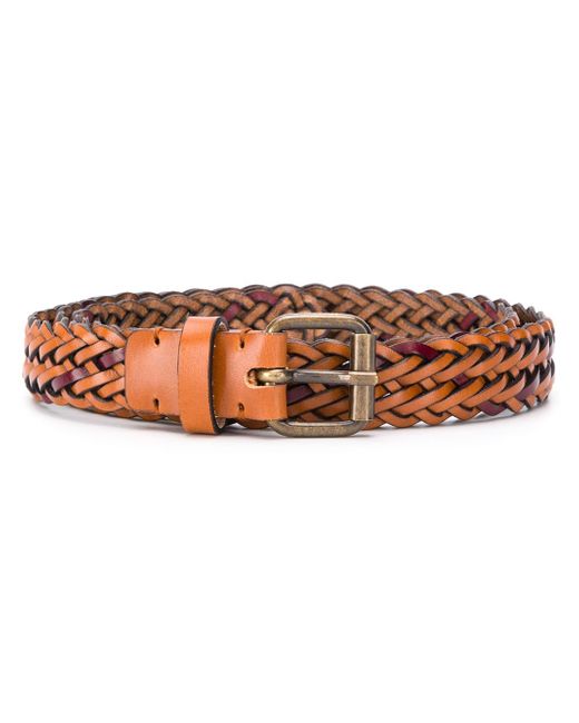 Missoni two-tone braided belt Brown
