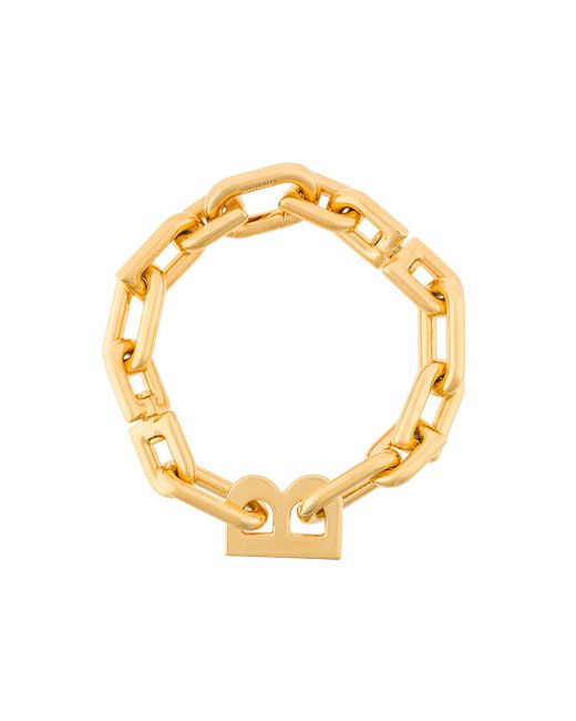 Balenciaga B chain bracelet GOLD
