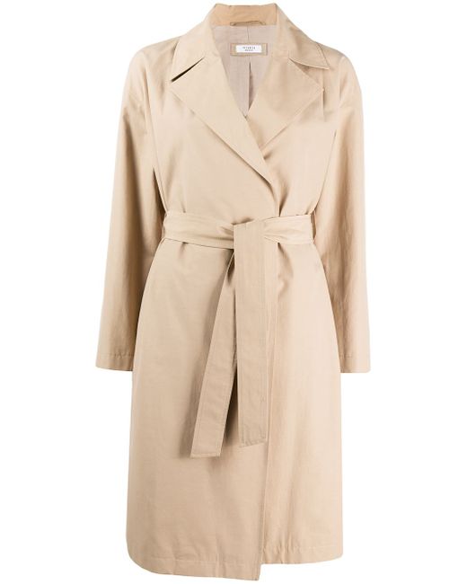 Peserico belted trench coat NEUTRALS