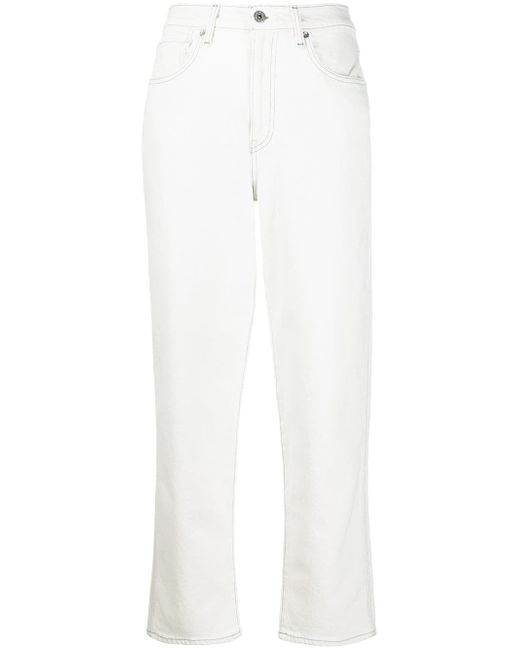 Levi'S®  Made & Crafted™ straight-leg cropped jeans White