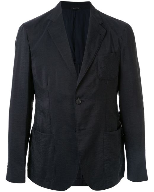 Giorgio Armani single-breasted regular-fit blazer