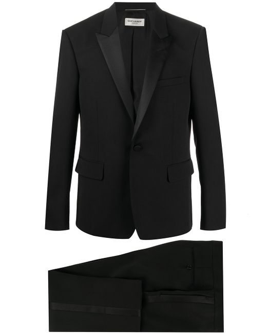 Saint Laurent silk-trimmed tuxedo jacket