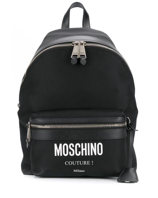 Moschino printed logo backpack