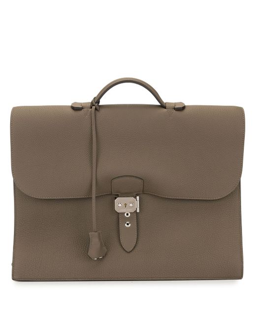 Hermès Pre-Owned Sac a Depeche 38 briefcase Brown