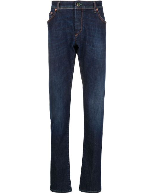 Barba Five low-rise straight jeans