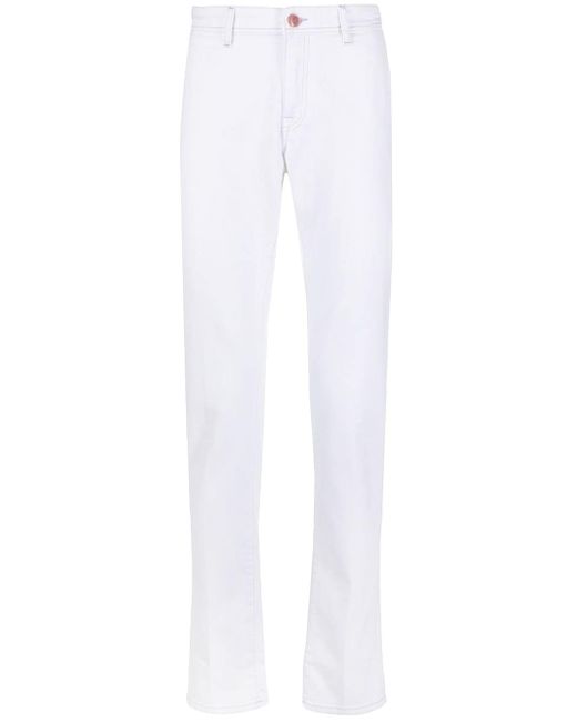 Barba Mason low-rise straight jeans White