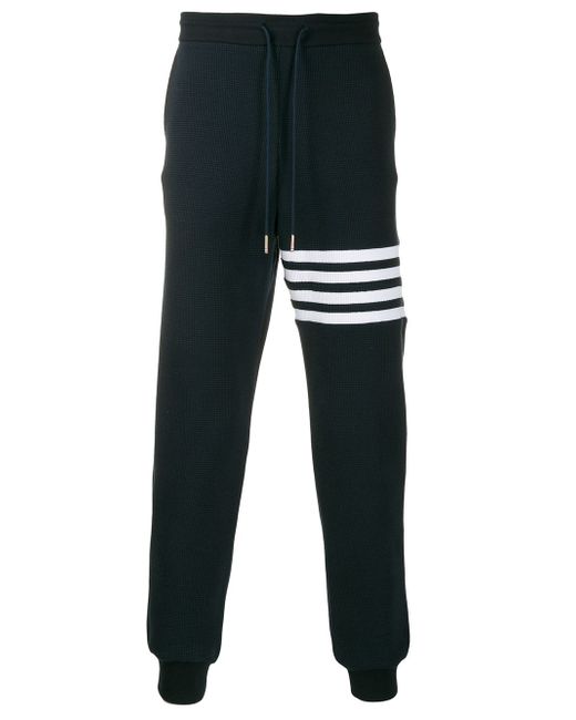 Thom Browne 4-Bar Stripe Navy Sweatpants