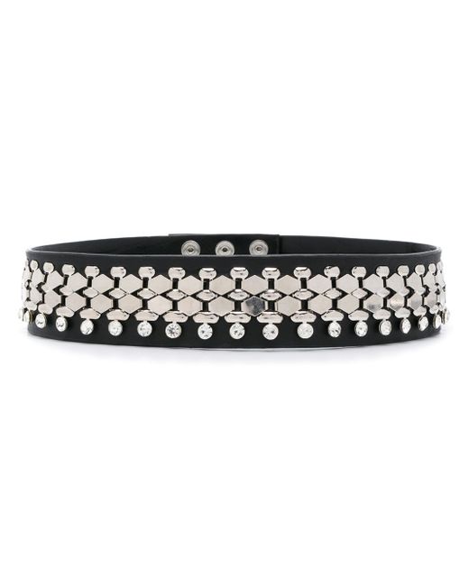 Christopher Kane crystal chain embellished belt