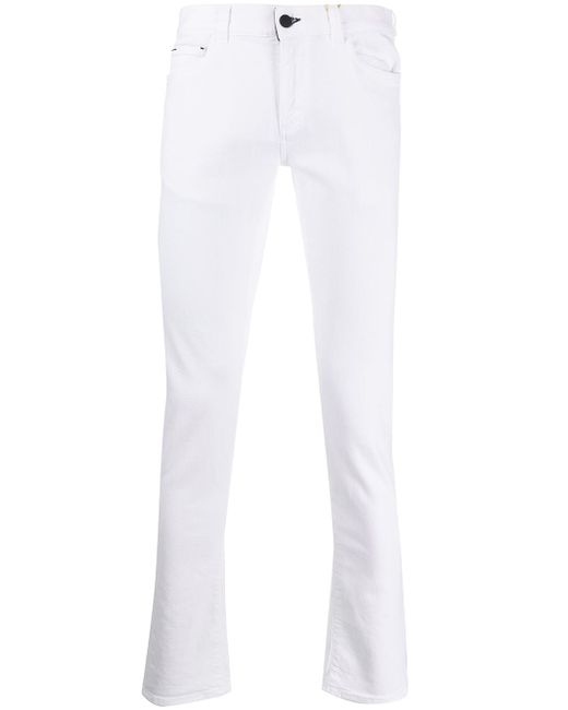 Canali mid-rise skinny jeans White