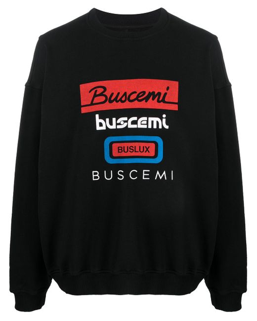 Buscemi oversized logo-print sweatshirt Black