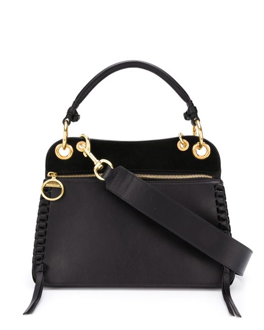 See by Chloé whipstitch panelled tote bag