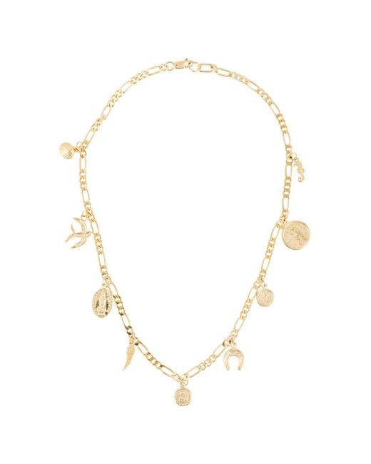 Ernest W. Baker charm chain necklace GOLD