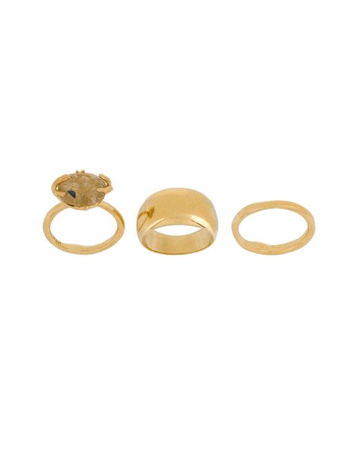 Wouters & Hendrix set of three rings GOLD