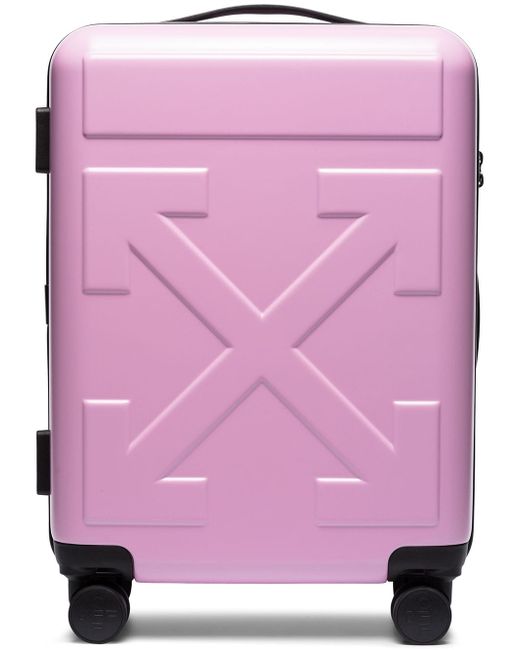 Off-White For Travel arrow motif luggage PINK