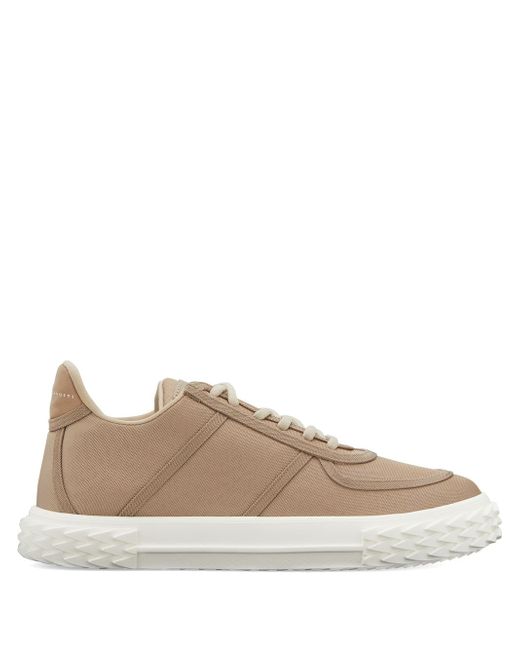 Giuseppe Zanotti Design lace-up low top trainers NEUTRALS