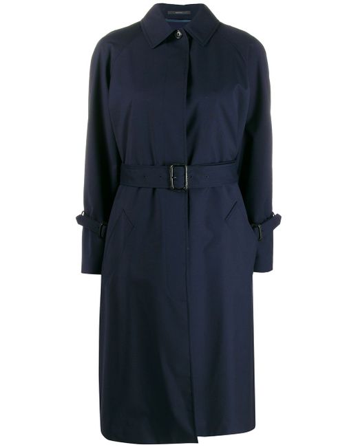Paul Smith belted midi trench coat Blue