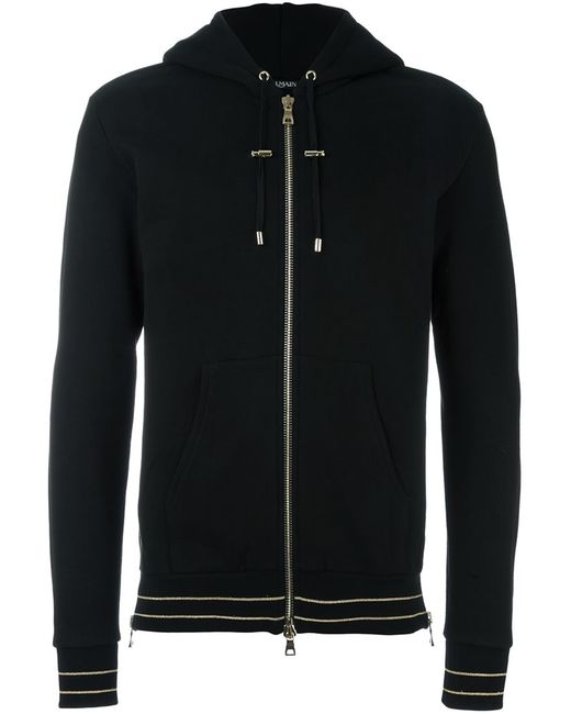 Balmain classic zip-up hoodie