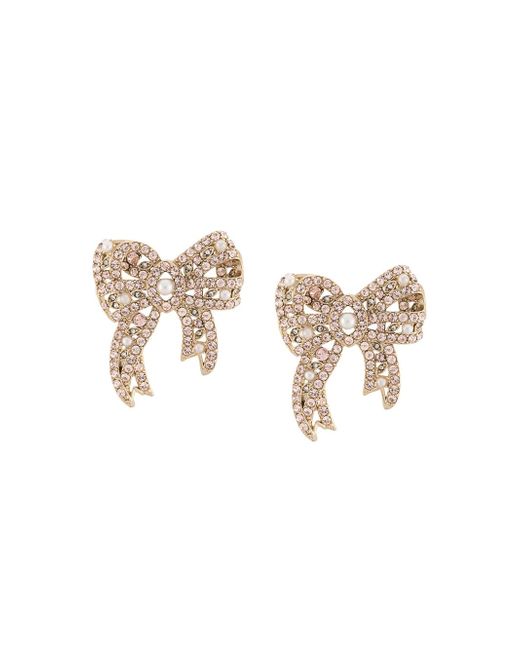 Marchesa Nightingale bow earrings