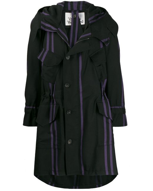Vivienne Westwood striped parka coat